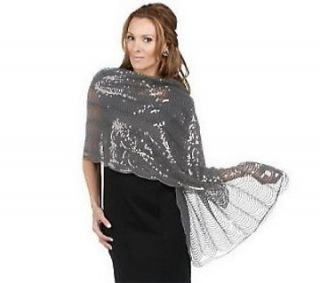 JOAN RIVERS Wrapped in Sparkle Sequin Scarf A217175