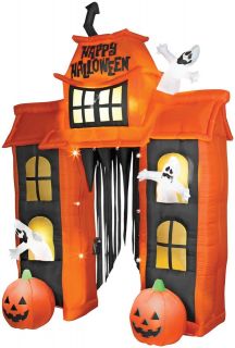   HAUNTED HOUSE ARCH ARCHWAY GHOST INFLATABLE AIRBLOWN 10 FT TALL