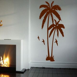 LARGE PALM TREE HALL BEDROOM WALL ART MURAL GIANT GRAPHIC STICKER 