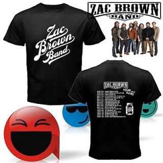   BROWN BAND TOUR DATES 2012 CD ALBUMS TWO SIDE BLACK TEE SHIRT S 2XL