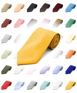 Mens Solid Color POLYESTER TIE in 20 colors (PS1301)