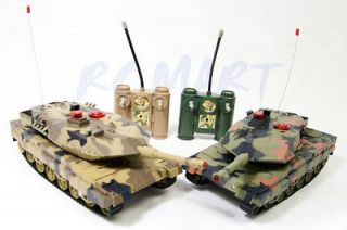 NEW 14 RADIO CONTROLLED RTR INFRARED LASER SET OF 2 BATTLE RC TANK