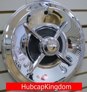 15 LANCER Style FLIPPER Hot Rod Custom Chrome Hubcaps Wheelcover