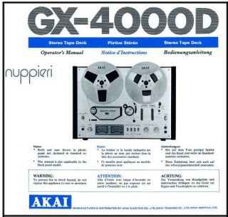 Akai Gx 4000d in Reel to Reel Tape Recorders