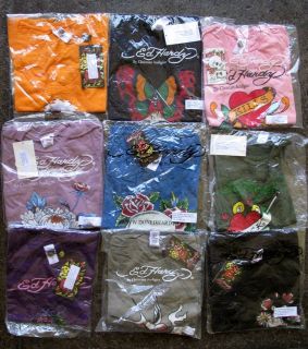 Lot of 27 NWT Assorted Designs Ed Hardy Tattoo T shirts