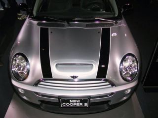 MINI Cooper S Hardtop 02 06 Black Bonnet Hood Stripes