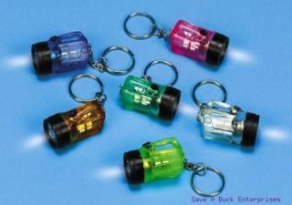 12 FLASHLIGHT BULB   mini key chains   wholesale lot