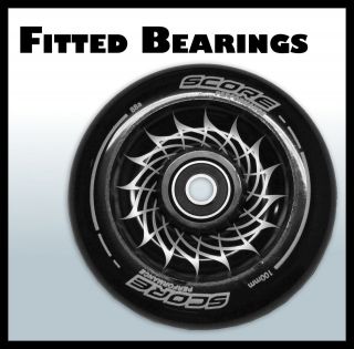 Scooter Parts   Metal Core Wheel 100mm 88A *fitted bearings and spacer 