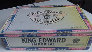 King Edward swisher cigar box