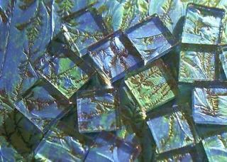 1sqft 4x 4 VAN GOGH Mosaic Glass Tile BLUEGREEN craft