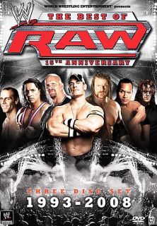 WWE   Raw 15th Anniversary DVD, 2007, 3 Disc Set