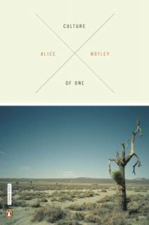 Culture of One by Alice Notley 2011, Paperback
