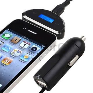 5mm Audio FM Transmitter Car Charger for Samsung Galaxy S III S 3 