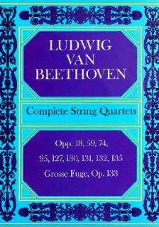 Complete String Quartets by Ludwig van Beethoven 1970, Paperback 