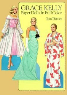 Grace Kelly Paper Dolls in Full Color by Tom Tierney 1986, Paperback 