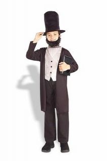 Abe Abraham Lincoln Child Costume Size L Large 12 14 NEW