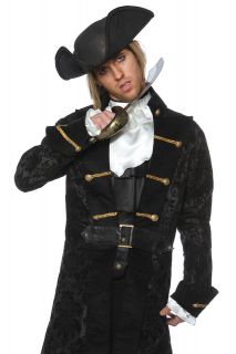 New Mens Colonial Pirate Captain Hook Costume Jacket 2X