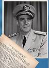 1953 Vice Admiral William G. Beecher Jr. Photo Document