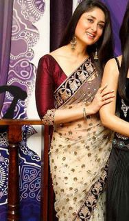 indian bollywood KAREENA KAPOOR designer embroidery saree sari aa