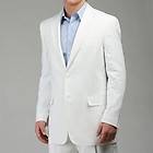 Calvin Klein Slim Fit Linen Suit Jacket 46 Pants 40W New Men white