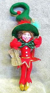 Red & Green Christmas Pixie Kurt Alder By Van Craig Traditional Elf