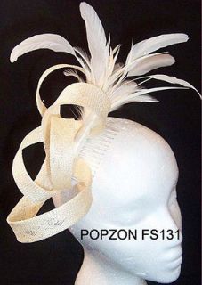 Top Quality Party Sinamay Hair Comb Clip Fascinator