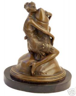 BEAUTIFUL BRONZE FIGURE GIRL WITH TOY SIGNED BRUNO ZACH
