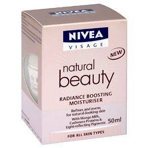 Nivea Visage Natural Beauty Radiance Boosting Moisturiser New 50ml 
