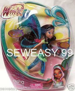 Winx Club AISHA Beleivex doll new in box with removable wings 8 pieces