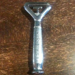 Vintage Chrome Plated Bottle Opener XTRA HEAVY  FUNDICAO TUPY S.A 