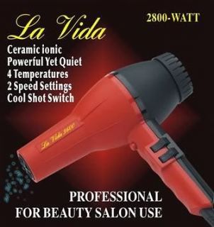 La Vida 3600 Ceramic Ionic 2800 watt Blow Dryer NEW
