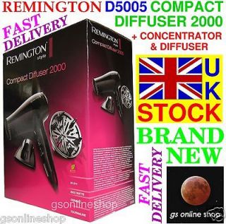   D5005 COMPACT 2000 WATT HAIR DRYER WITH CONCENTRATOR & DIFFUSER