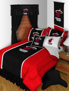 NBA MIAMI HEAT SL (9) Piece Comforter Bed Set