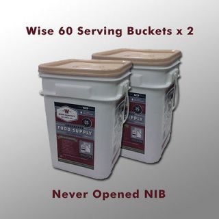 Wise Emergency Survival / Outdoor Food Storage 60 Servings Each 