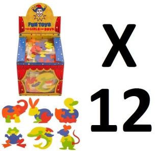 12 X SOFT FOAM PUZZLE KIDS CHILDREN LOOT GOODY PARTY BAG PINNATA 