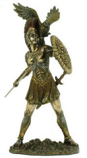   Wisdom and War Athena Statue Figurine Child of Zeus Figurine Minerva