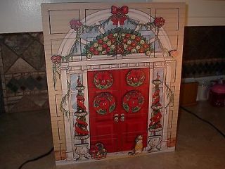   CHOICE  TRADITIONS COLLECTION WOODEN COLONIAL DOOR ADVENT CALENDAR MIB