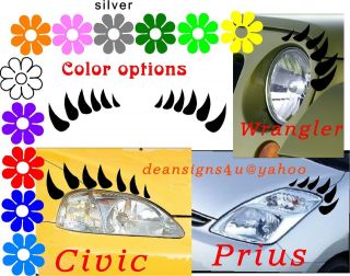Toyota Ford Chev Eyelashes eyelash light headlight 20 FLOWERS 