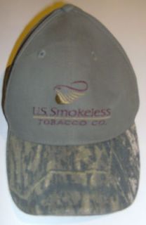 Smokeless Tobacco Co. Baseball style Hat Mossy Oak NWT