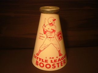 Old 1950s I Am A Little League Booster Megaphone