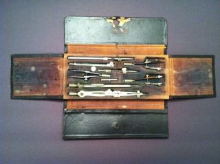 VINTAGE TECHNICAL SUPPLY CO. TESCO DRAFTING SET   GERMANY   EARLY 20TH 