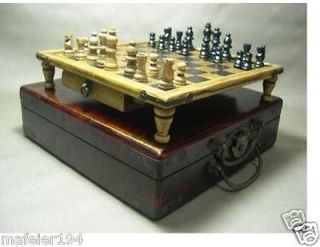 Hot sale~Vintage chess set rosewood coffee table box with free gift