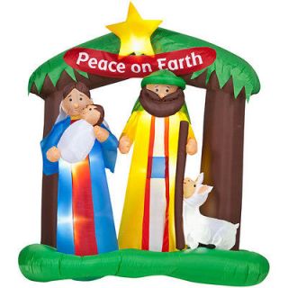   CHRISTMAS NATIVITY PEACE ON EARTH BABY JESUS 6.7 AIRBLOWN INFLATABLE