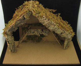   Nativity Stable Creche Christmas Manger by Roman Wood & Moss 50065