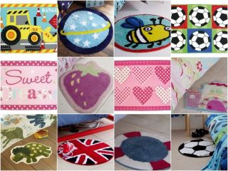 Childrens Novelty Rugs / Mats for Boys & Girls   Bedroom Accessories 