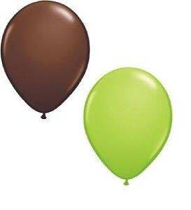 LIME GREEN CHOCOLATE birthday baby shower BALLOONS