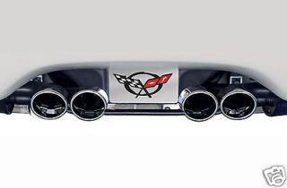 97 04 Corvette C5 Chrome Exhaust Enhancer Plate Filler Panel   New