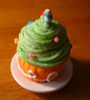 GREEN CUPCAKE CANDY CHRISTMAS TREE ORNAMENT Cake Bakery Kitchen Baker 