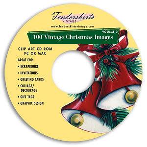 Vintage Christmas Cards Images Vol 2 Clipart CD