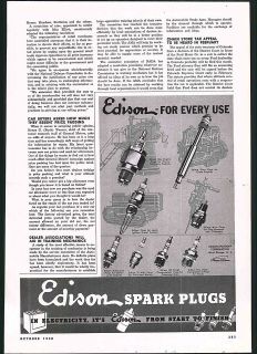   Automobile Edison Spark Plugs Motorcycles Cars Diesel Engines Hammer